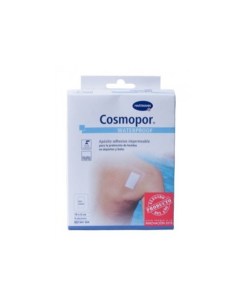 cosmopor waterproof aposito adhesivo 7.2 cm x 5 cm 5 u