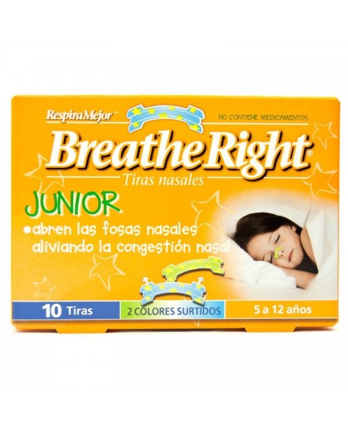 Breathe Right Tiras Nasales Junior 10 Unidades